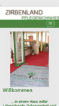 Mobile Screenshot of pflegewohnheim-zirbenland.at